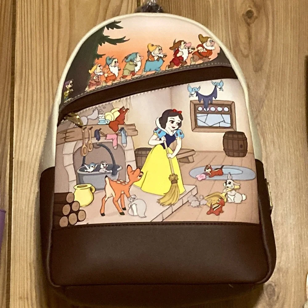 Loungefly Disney Snow White & the Seven Dwarfs Multi Scene Mini Backpack - Picture 1 of 2